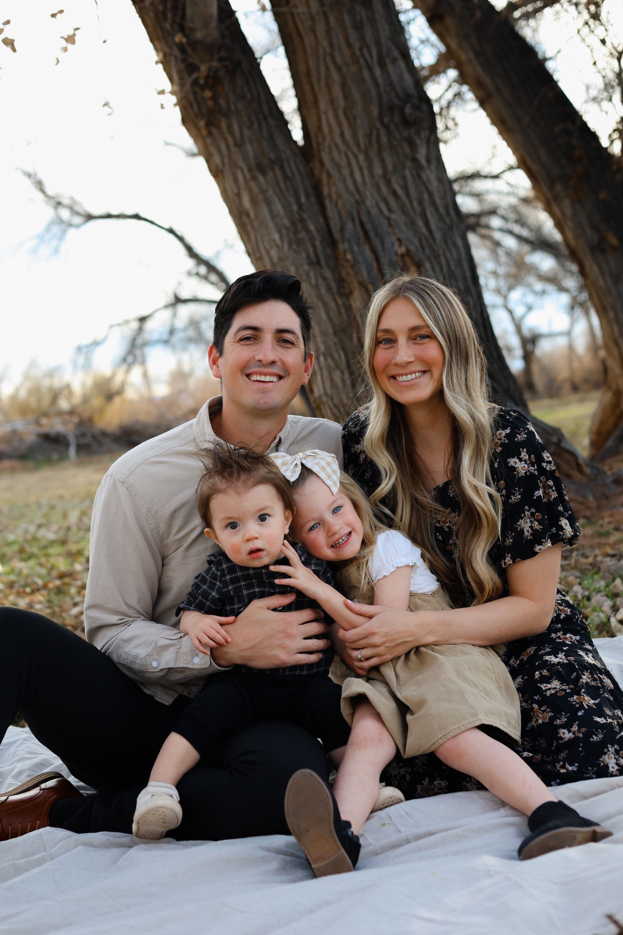 Zach Frampton with his family in Southern Utah